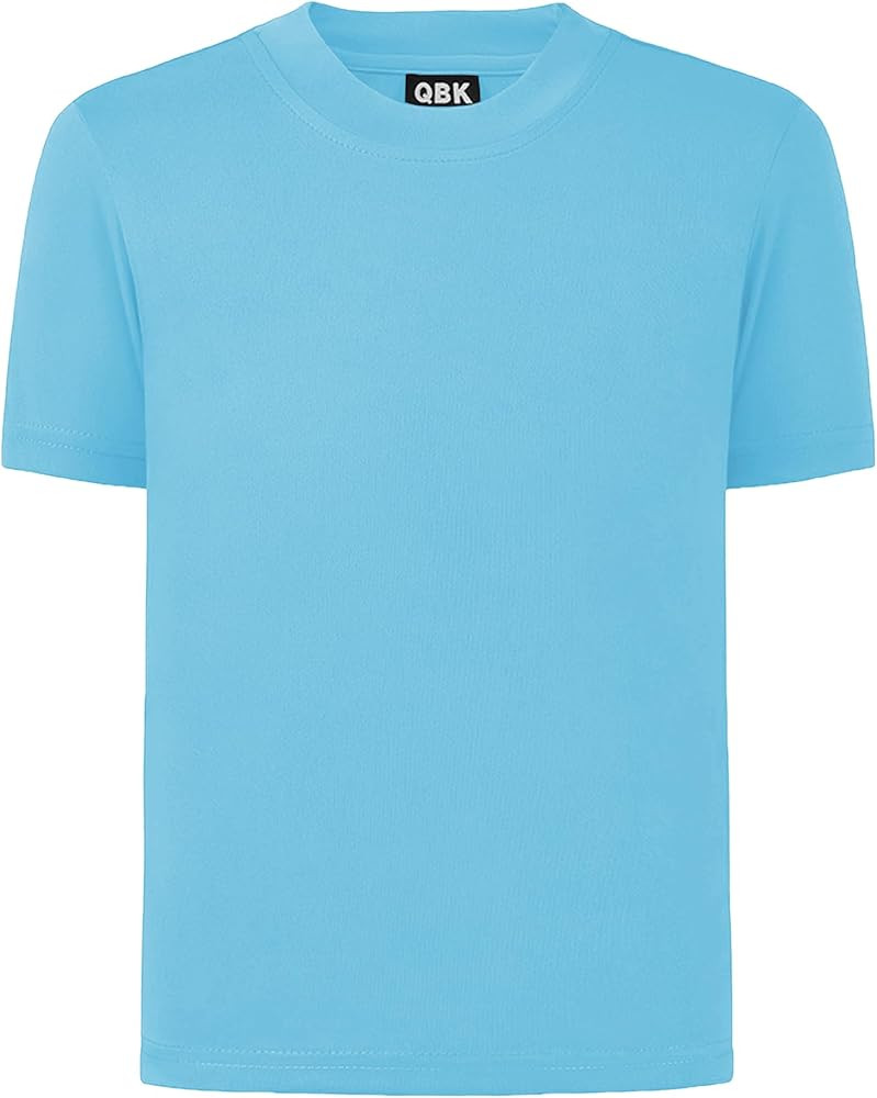 QBK 2T to Youth Neon Shirt Kids UPF 50+ Dry Fit Athletic Short Sleeve Rash Guard T Shirts for Boy... | Amazon (US)