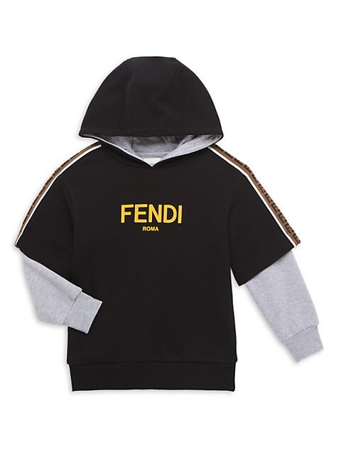 Little Boy's & Boy's Faux 2-in-1 Hooded Sweatshirt | Saks Fifth Avenue