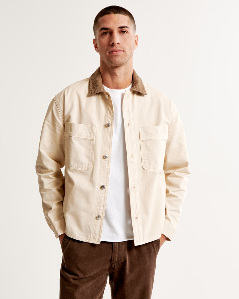 Workwear Shirt Jacket | Abercrombie & Fitch (US)