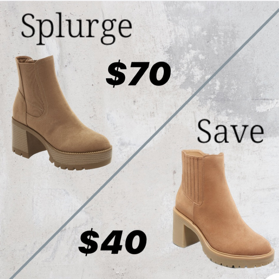 Look for less! Lug heel boots! I have the target version and absolutely love them! Soooo comfy!! And look so cute with leggings or jeans for fall! 

Fall shoe trends, fall casual shoes, tan boots, ankle booties, Chelsea bootie, heeled booties




#LTKunder50 #LTKshoecrush #LTKsalealert