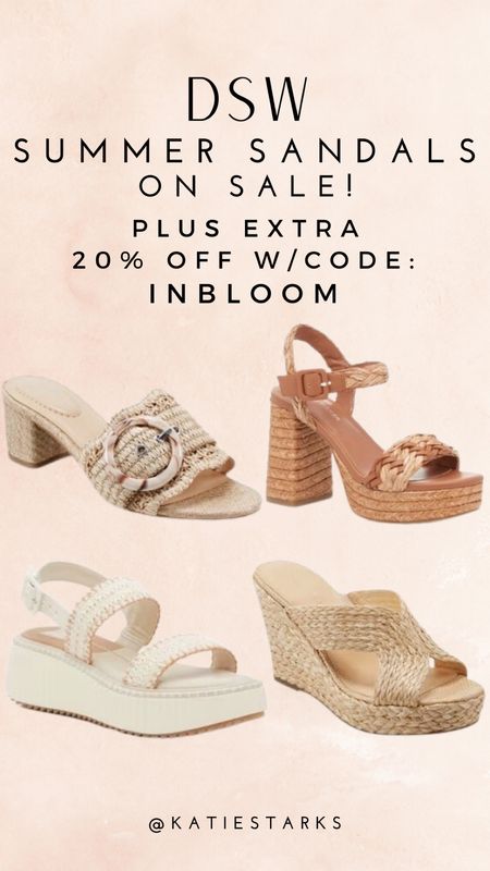 Summer sandals on sale plus an extra 20% off with code INBLOOM 

#LTKstyletip #LTKsalealert #LTKshoecrush