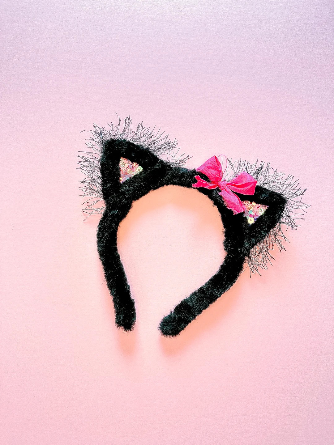 Embellished Cat Ears Headband Halloween Cat Headband - Etsy | Etsy (US)