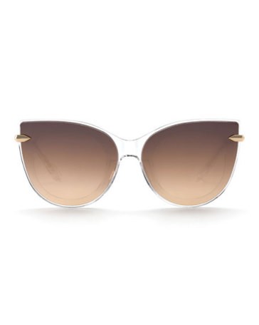 KREWE Laveau Cat-Eye Acetate & Metal Mirrored Sunglasses | Bergdorf Goodman