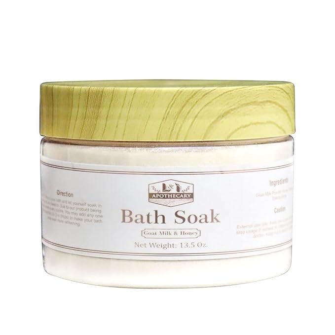 13.5 Oz. Goat Milk & Honey Bath Soak, enriches Bath water and helps exfoliates, Enhance the beaut... | Amazon (US)