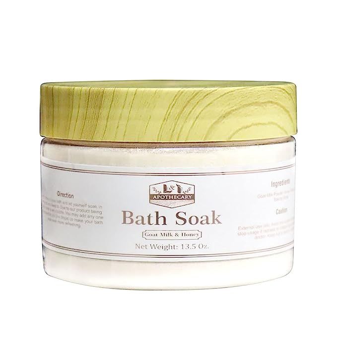 13.5 Oz. Goat Milk & Honey Bath Soak, enriches Bath water and helps exfoliates, Enhance the beaut... | Amazon (US)