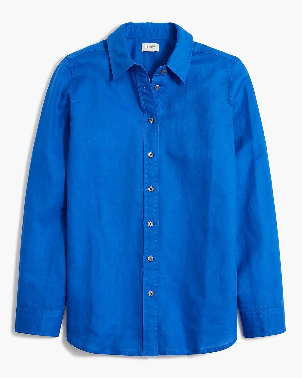 Linen-blend button-up shirt | J.Crew Factory
