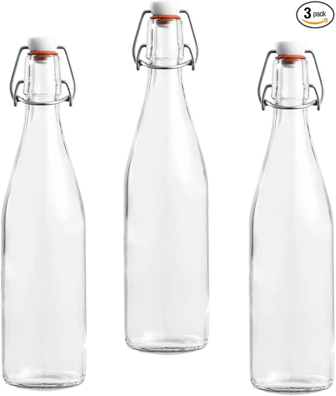 Le Parfait Bottles Glass Swing Top Bottle with Airtight Printed logo Swing Stopper | Works as Pre... | Amazon (US)