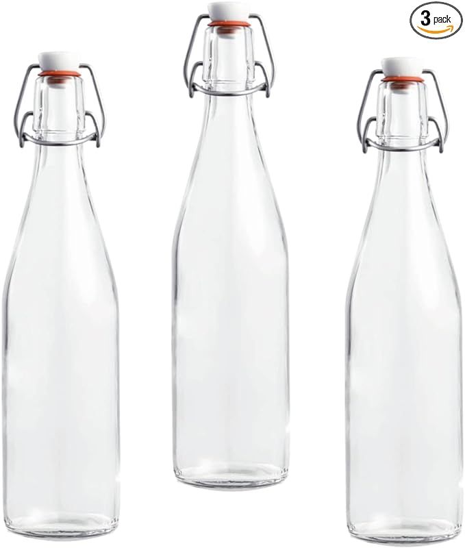 Le Parfait Bottles Glass Swing Top Bottle with Airtight Printed logo Swing Stopper | Works as Pre... | Amazon (US)