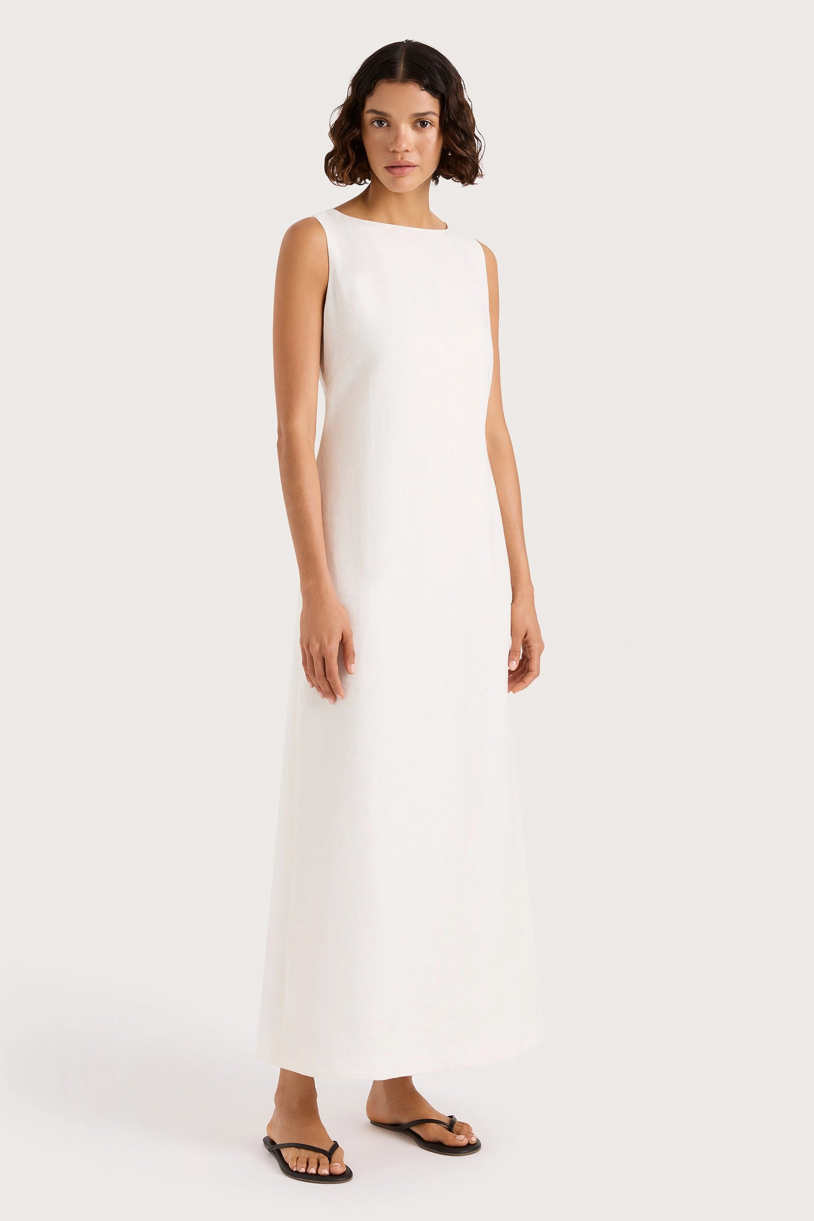 Taylor Midi Dress White | Faithfull (AU)