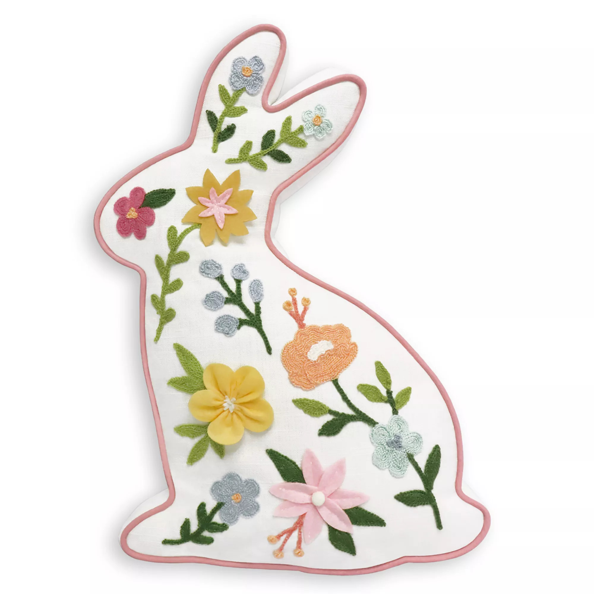 Celebrate Together™ Easter Embroidery Shaped Bunny Pillow | Kohl's