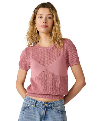 Women's Blakelee Crewneck Short-Sleeve Sweater | Macy's