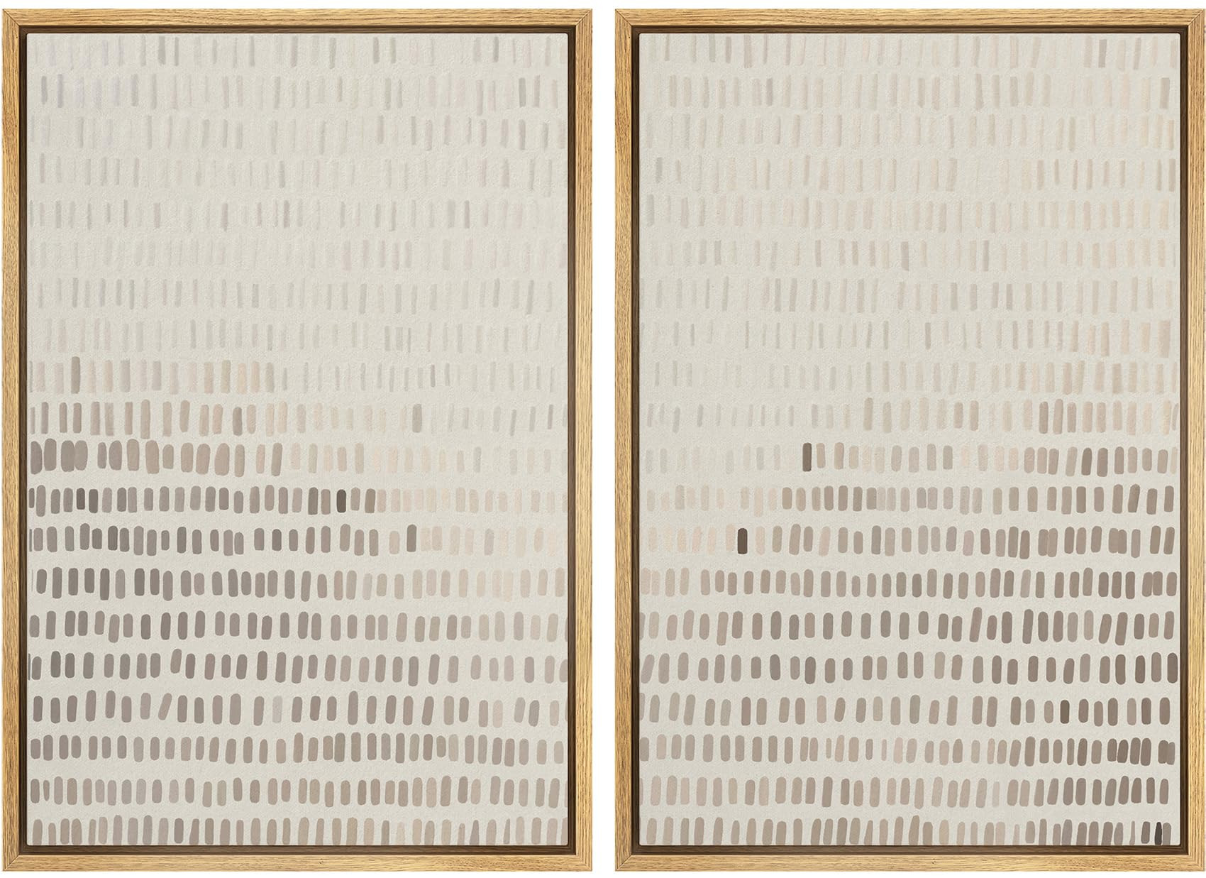 MUDECOR Framed Canvas Print Wall Art Neutral Abstract Dot Illustrations Modern Art Decorative Boh... | Amazon (US)