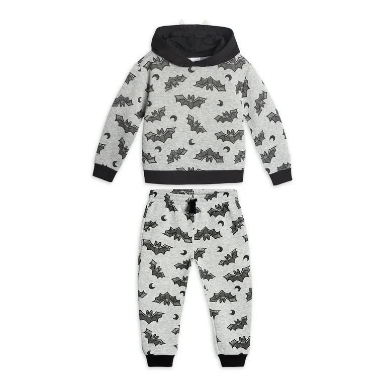 Wonder Nation Toddler Boys or Girls Halloween Fleece Outfit Set, 2-Piece Set, Sizes 2T-5T | Walmart (US)