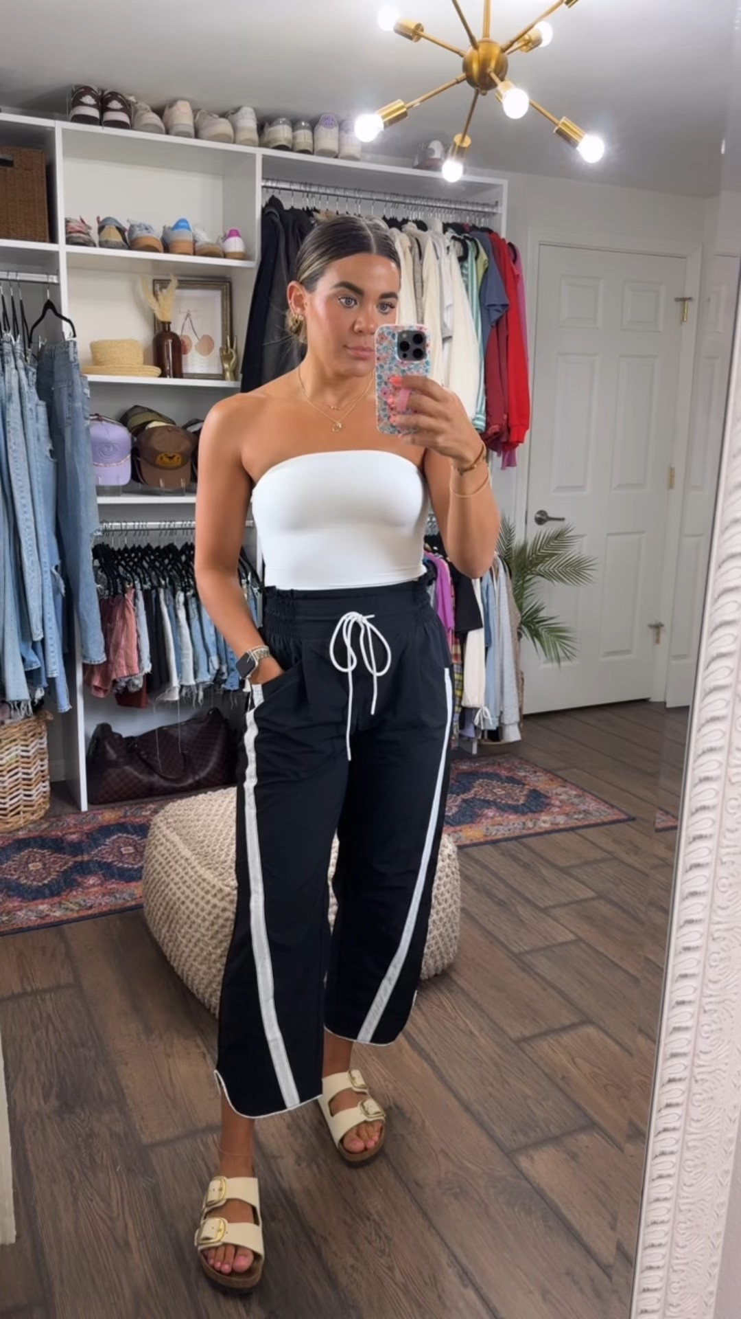 Track pants part of
NSale- size XS
Tube top-size small
Birkenstocks- size 40

Athleisure, Nordstrom sale

#LTKStyleTip #LTKFindsUnder100 #LTKSaleAlert