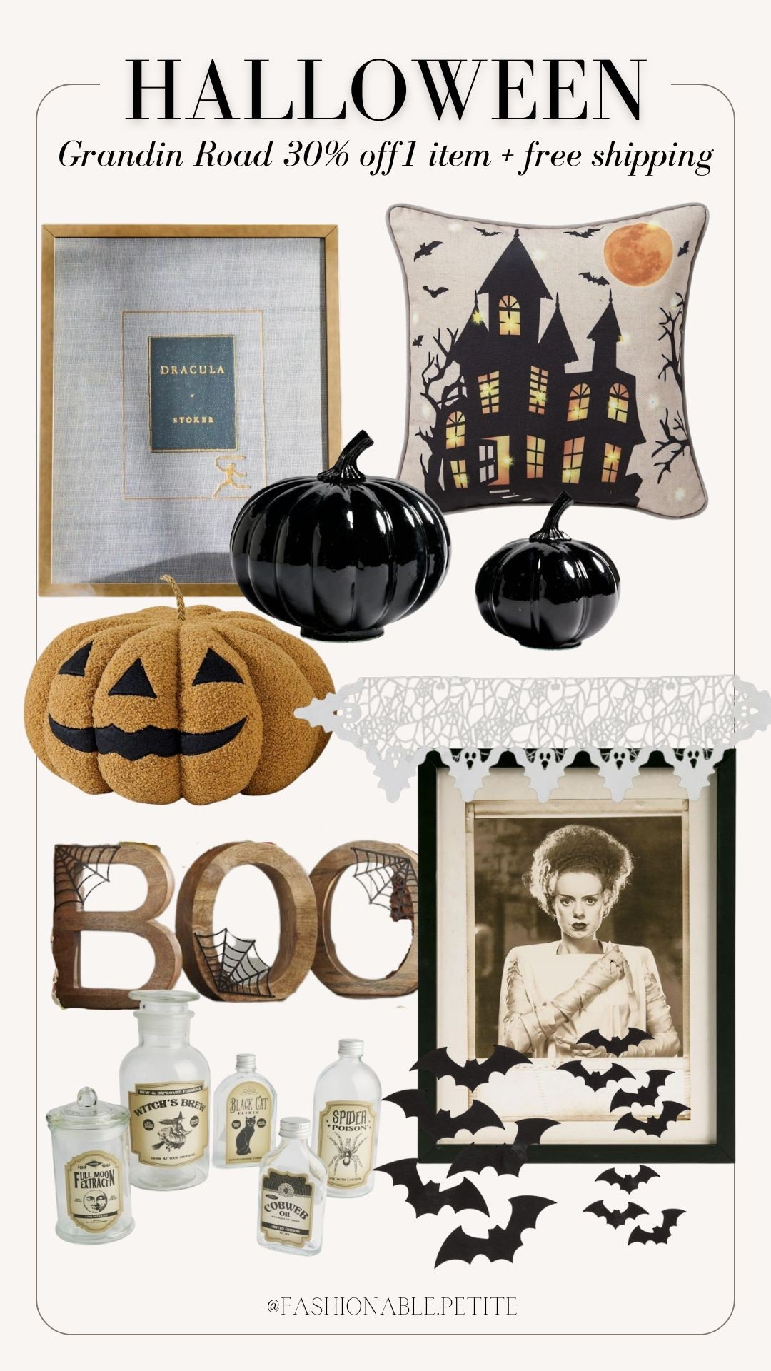 Indoor Halloween decor from Grandin road! 30% off 1 item plus free shipping!


Halloween, Halloween decor, indoor Halloween decor, fall decor, seasonal decor 

#LTKSeasonal #LTKSaleAlert #LTKHome