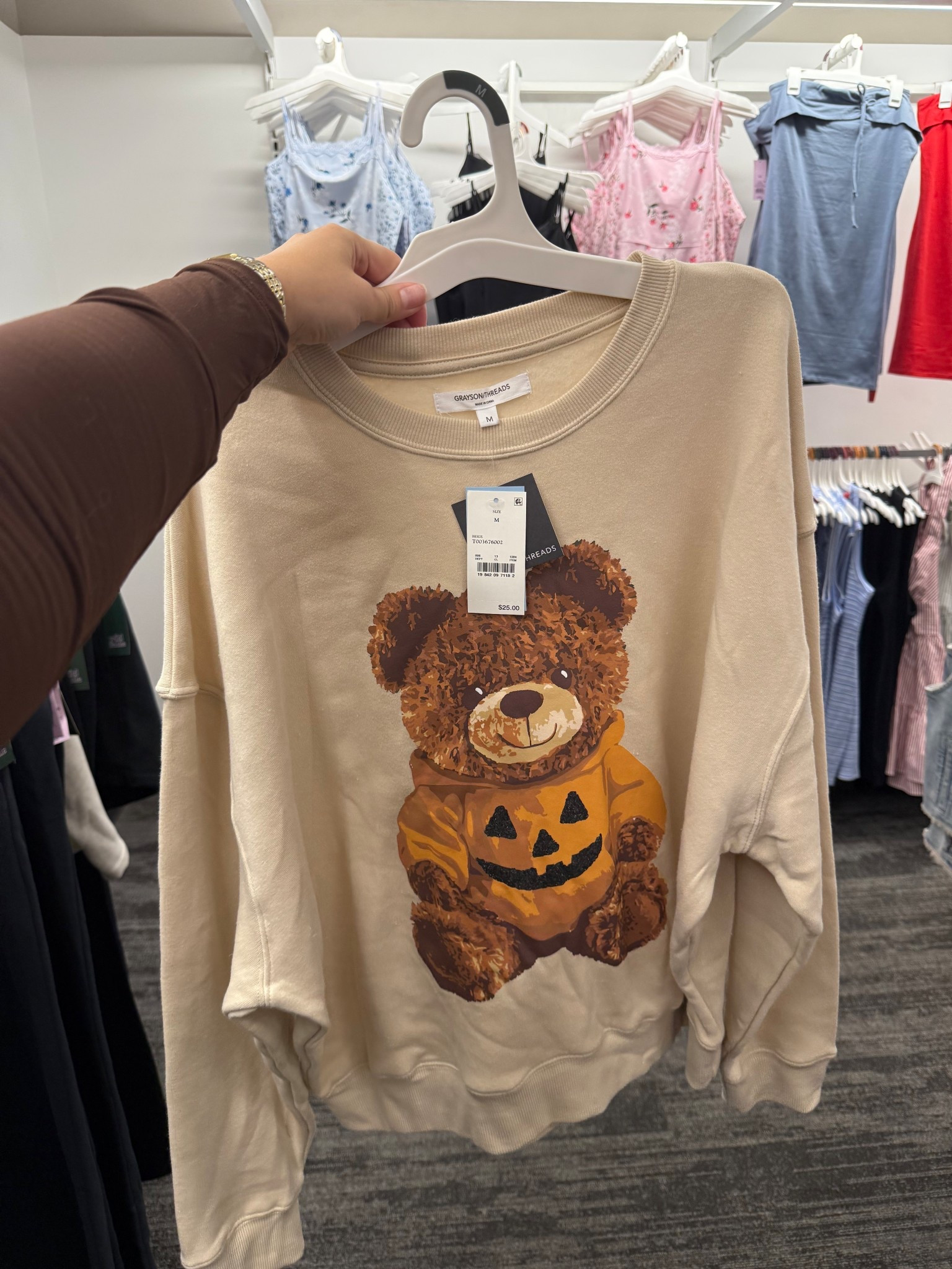 How cute?!? Target pumpkin teddy bear crew neck 🧸🎃

#target #fall #fallfashion 

#LTKSeasonal #LTKSaleAlert