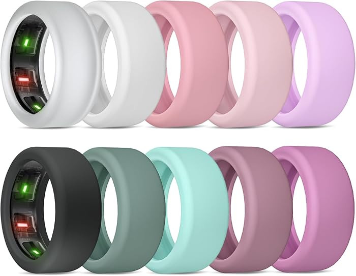 10 Pack Cover for Oura Ring Gen 4/4 Ceramic/Oura Gen 3/ULTRAHUMAN Ring AIR, Anti-Scratch Elastic ... | Amazon (US)