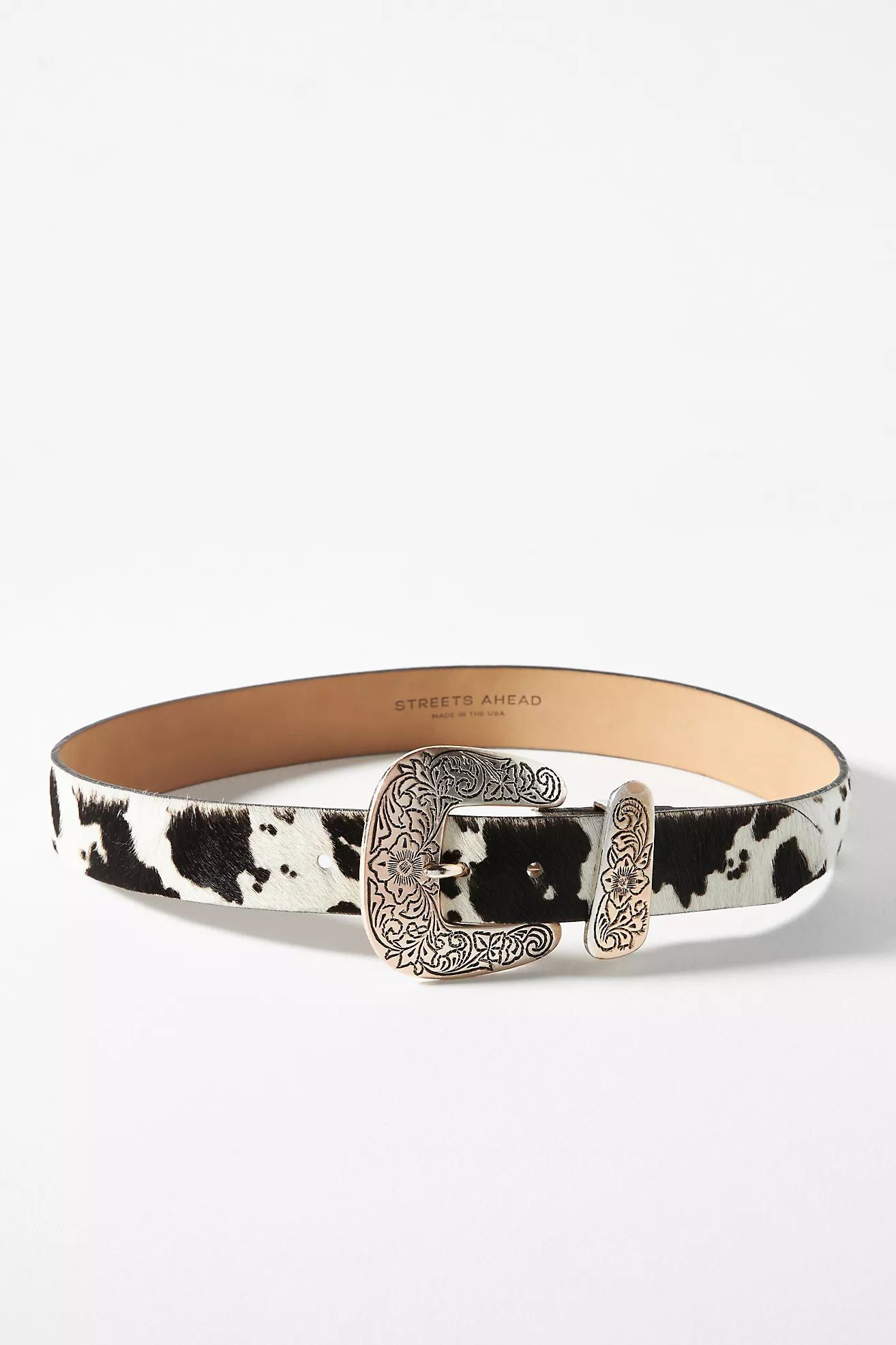 Streets Ahead Italian Leather Western Belt | Anthropologie (US)