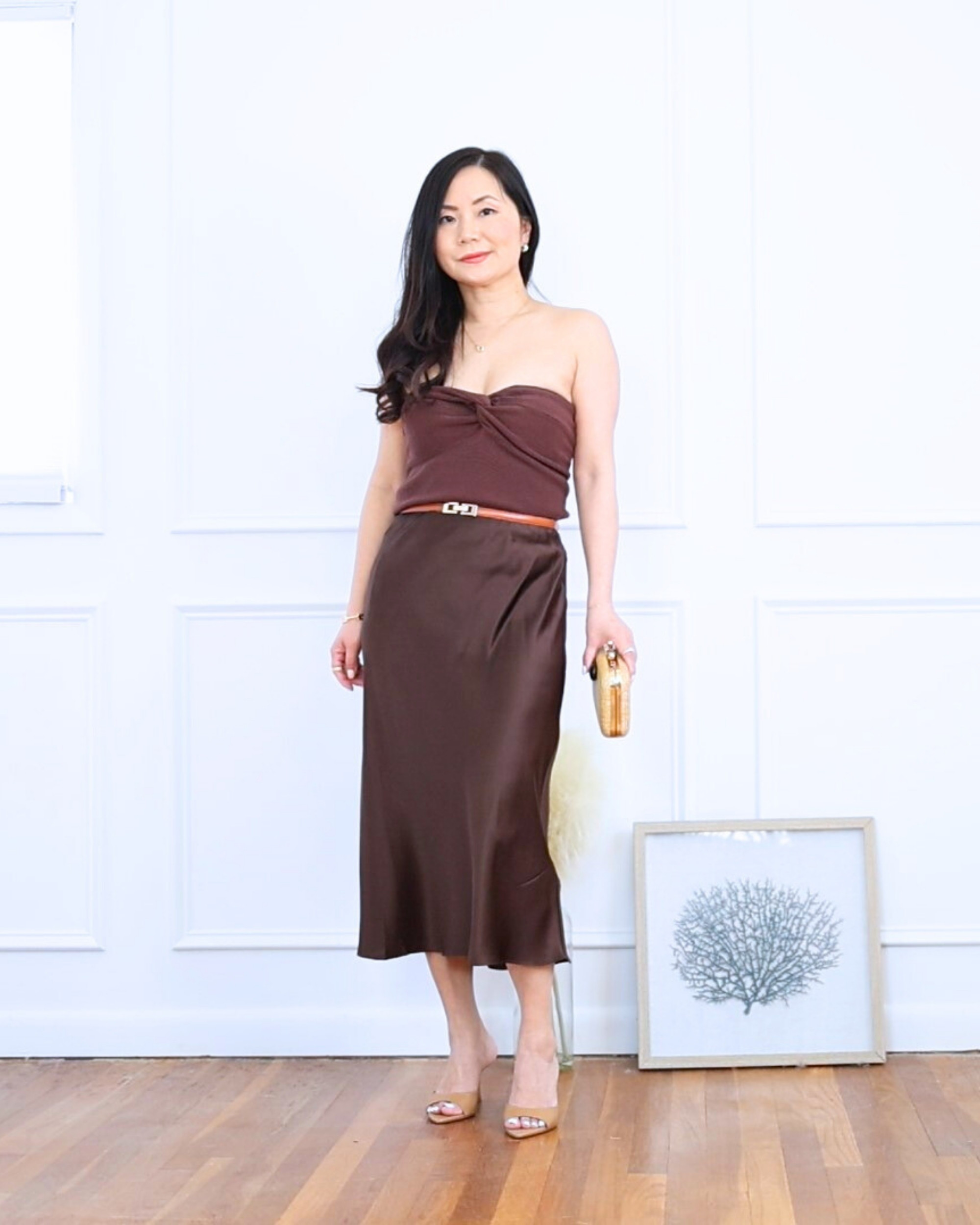 Wore this tube top from Amazon with my go-to silk midi skirt from Quince—such an easy combo that still feels elevated. Perfect for petite frames too! I’m 5’2, wearing size S.

#LTKStyleTip #LTKPetite #LTKOver40
