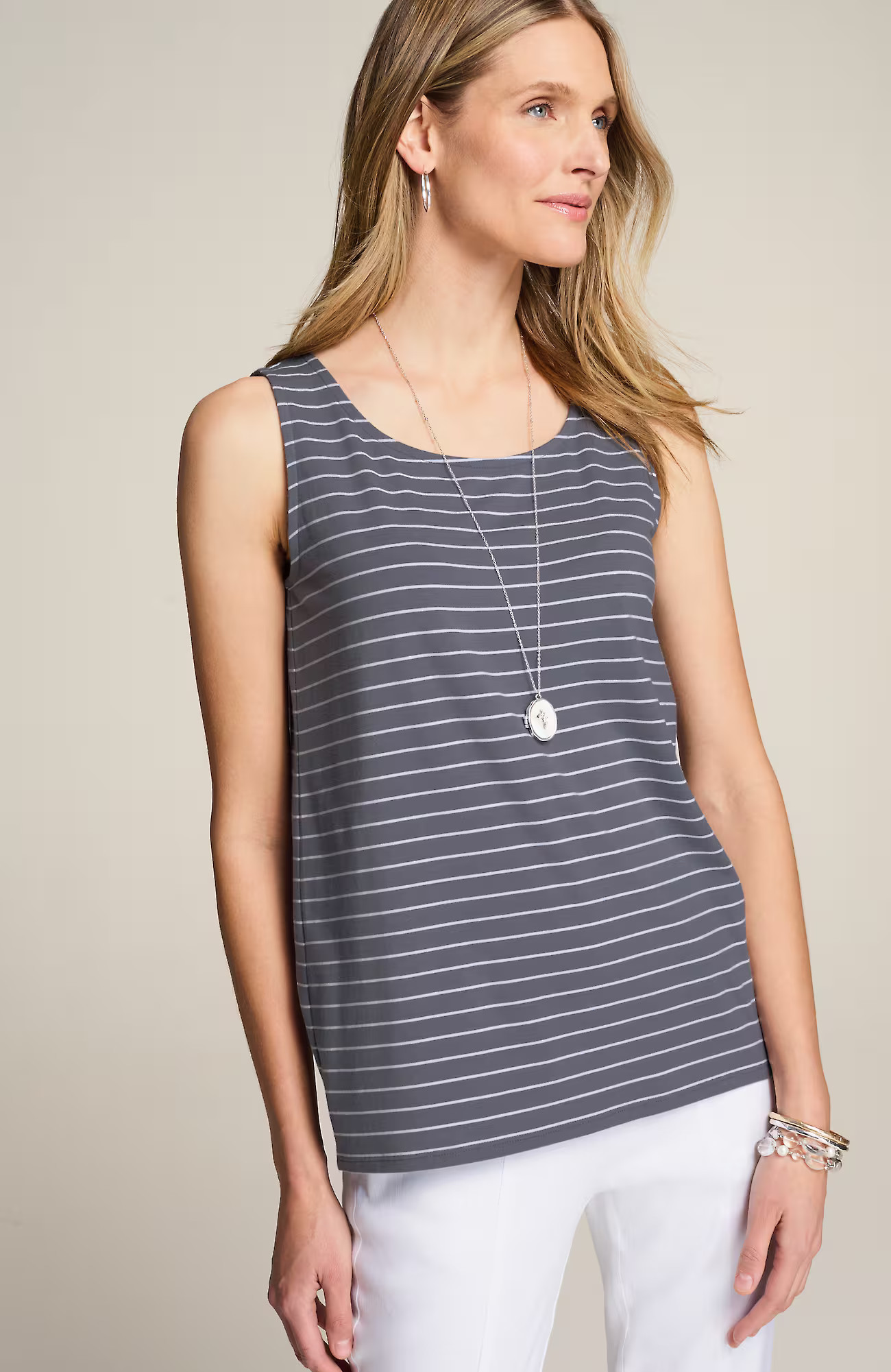 J.Jill Pima-Stretch Knit Tank | J. Jill