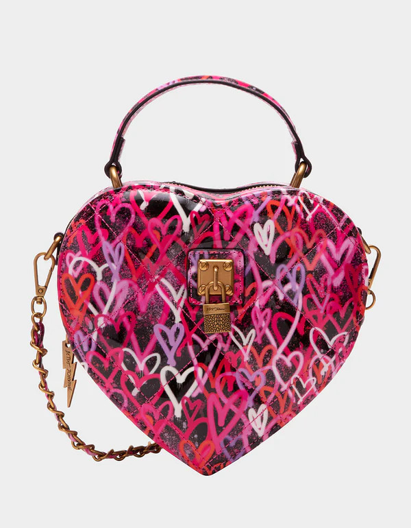 GRAFFITI LOVE CROSSBODY BLACK/MULTI | Betsey Johnson
