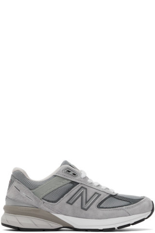 New Balance - Grey Made in US 990 v5 Sneakers | SSENSE