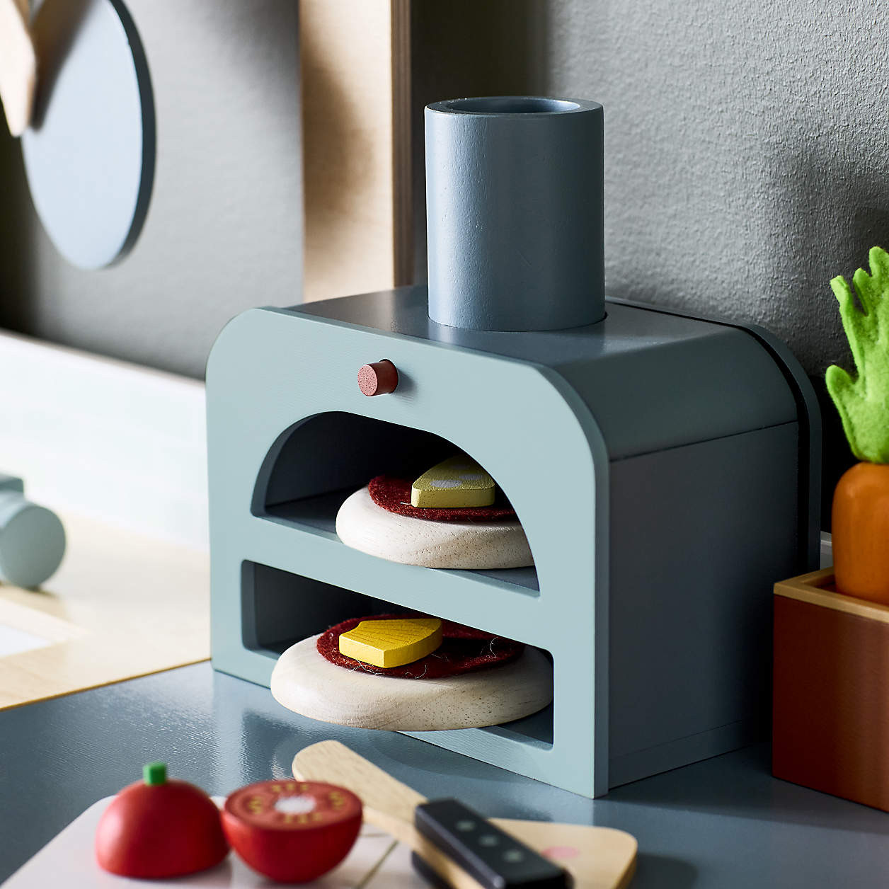 Tender Leaf La Fiamma Grand Kids Wooden Play Kitchen + Reviews | Crate & Kids | Crate & Barrel