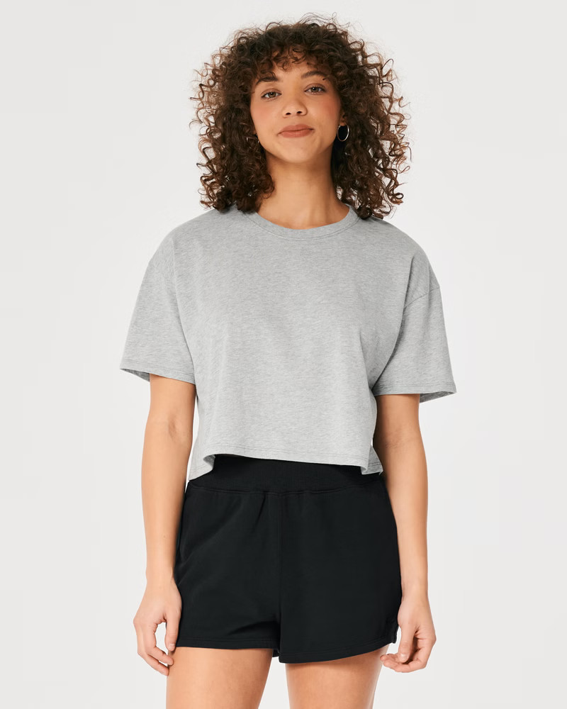 Short-Sleeve Crop T-Shirt | Hollister (US)