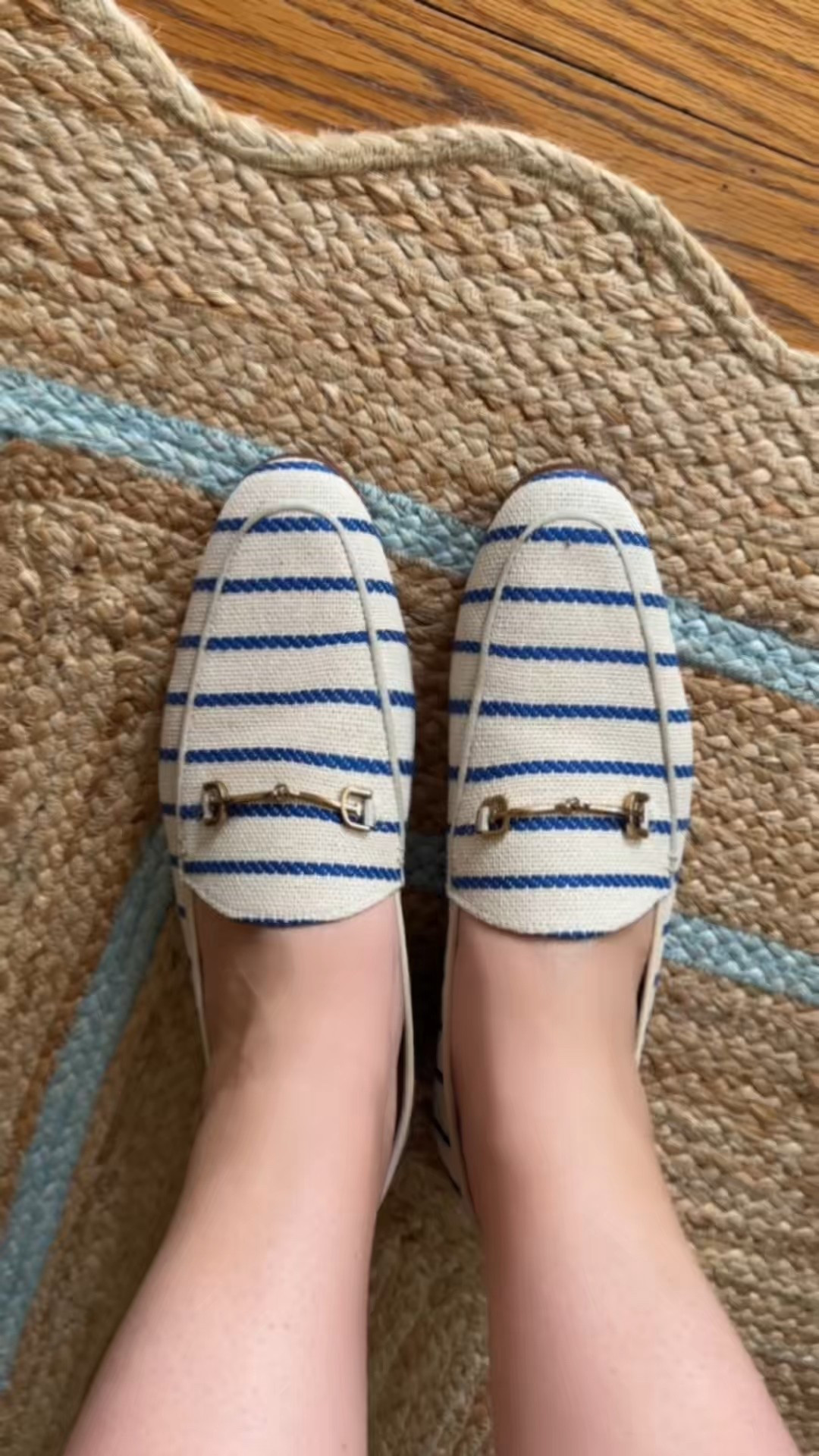 On my feet today 💙 love these woven loafers. 

#LTKWatchNow #LTKShoeCrush #LTKOver40
