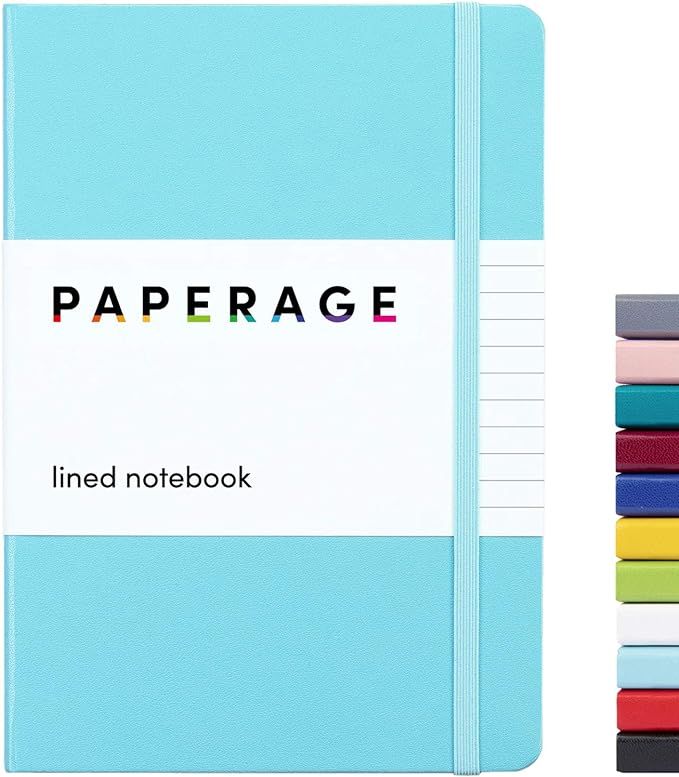 Paperage Lined Journal Notebook, Hard Cover, Medium 5.7 X 8 inches, 100 gsm Thick Paper. Use for ... | Amazon (US)