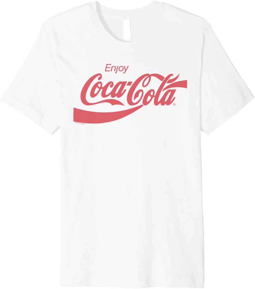 Coca Cola Classic Logo Premium T-Shirt | Amazon (US)