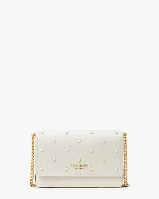 Purl Embellished Flap Chain Wallet | Kate Spade (US)