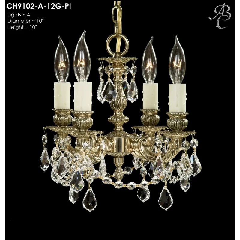 Sobieski 4-Light Candle Style Classic / Traditional Chandelier | Wayfair North America