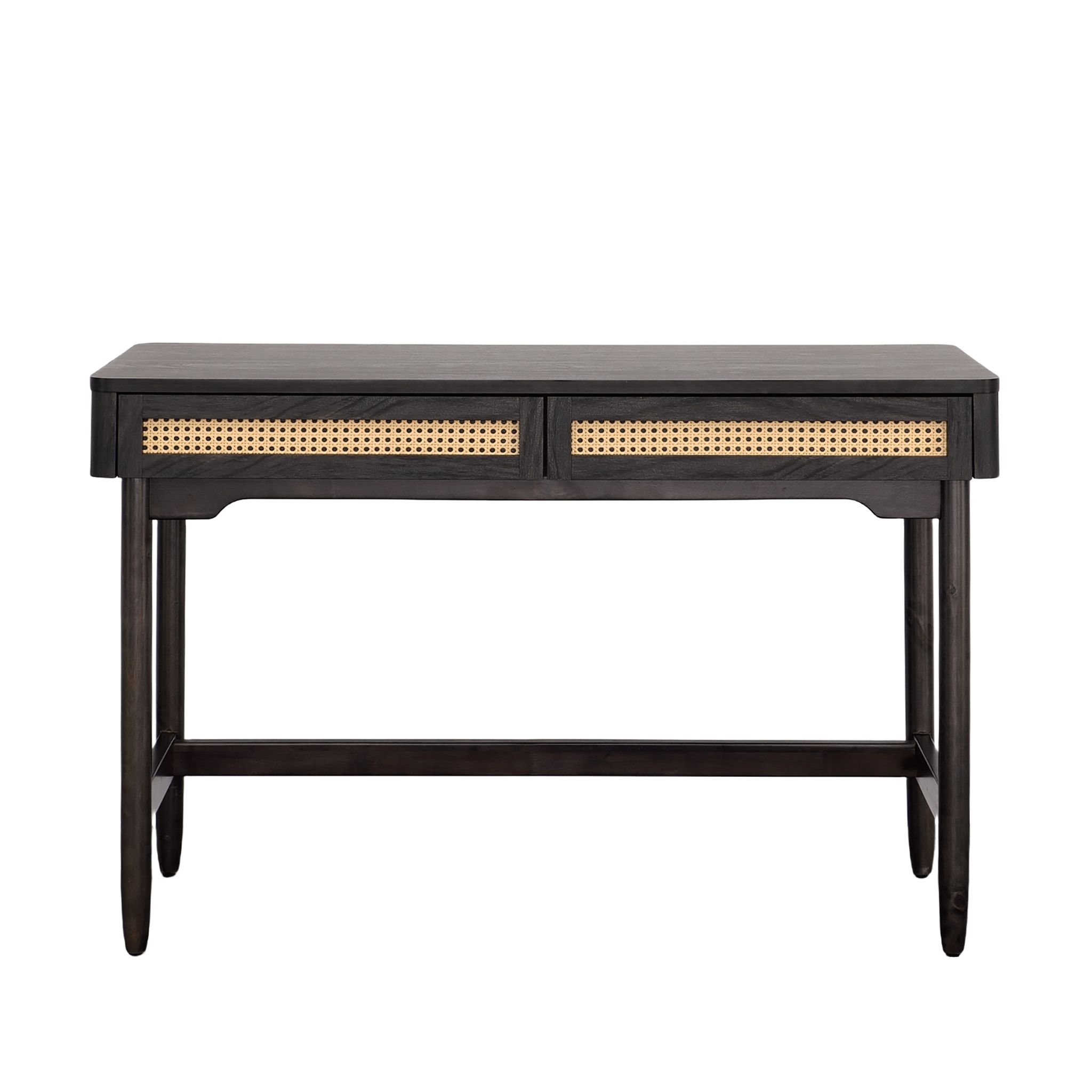 Better Homes & Gardens Springwood Caning Desk, Charcoal Finish | Walmart (US)