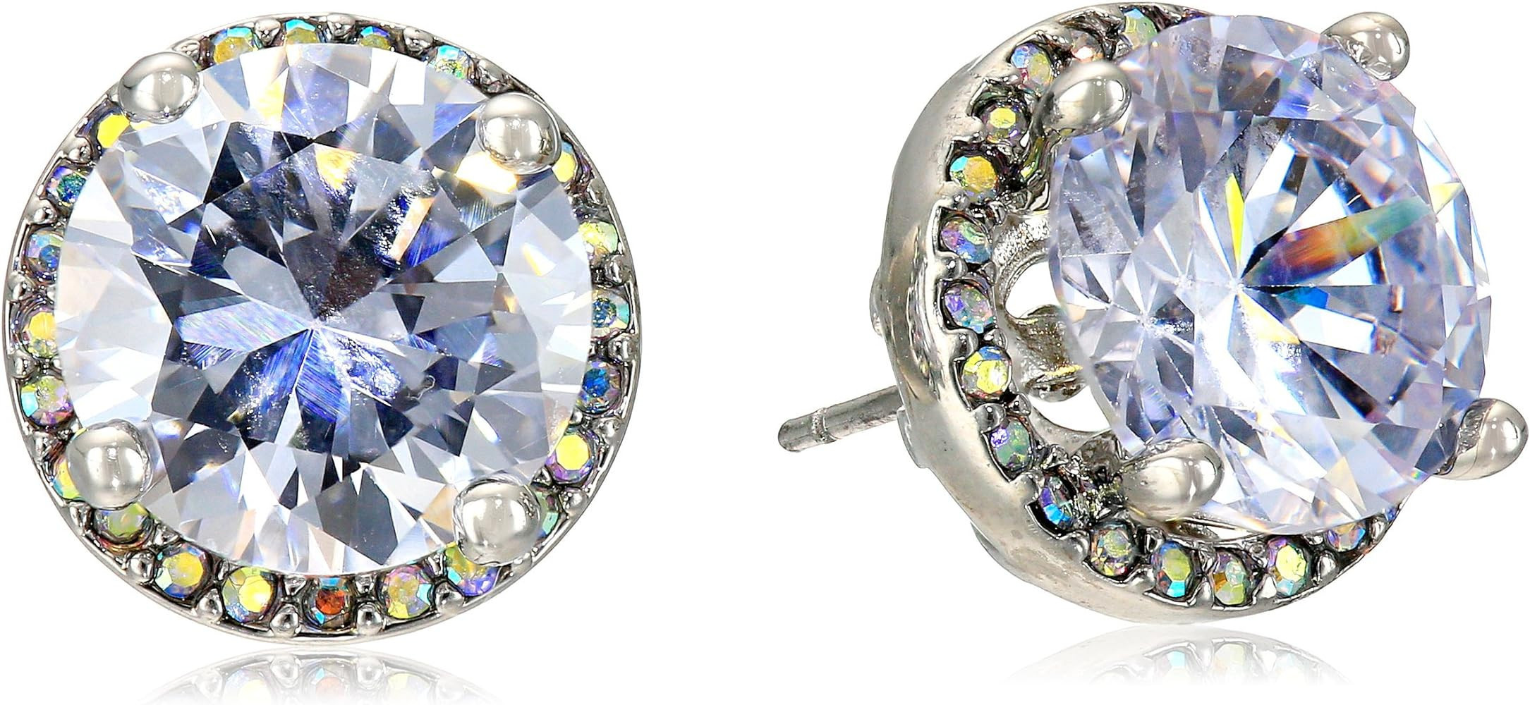 Betsey Johnson Crystal Stud Medium Earrings | Amazon (US)