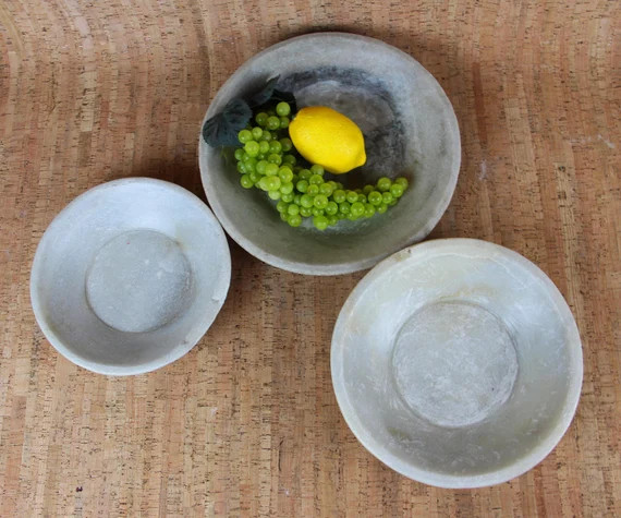 Rustic Natural Marble Soap Dish, Textured Marble Bowl | Etsy (US)
