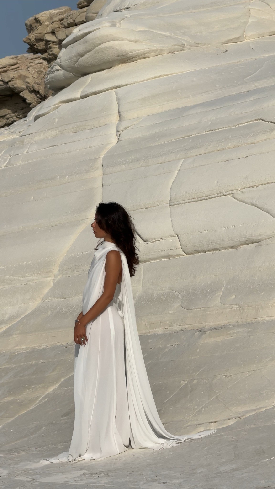Meshki white rose dress 