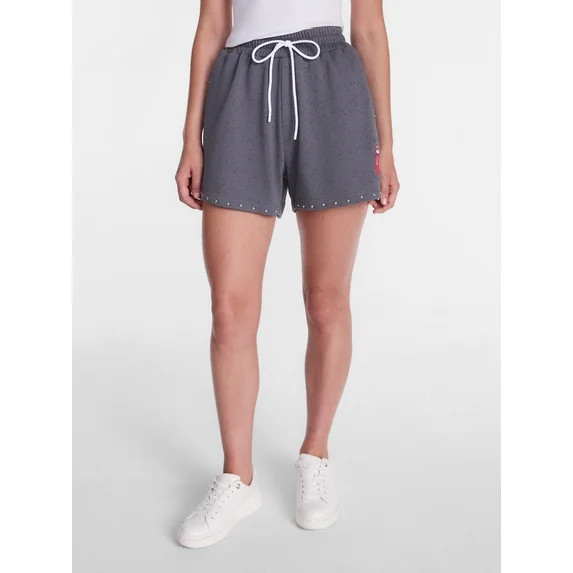 Rolling Stones Women's French Terry Studded Confetti Graphic Shorts, Sizes XXS-XXL | Walmart (US)