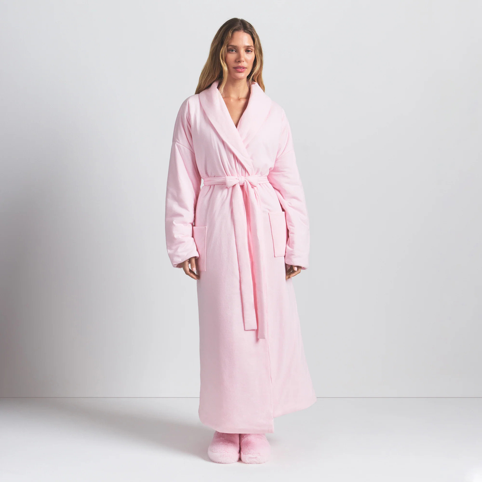 SKIMS Long Robe | Pink | 2X/3X | Duvet | SKIMS (US)