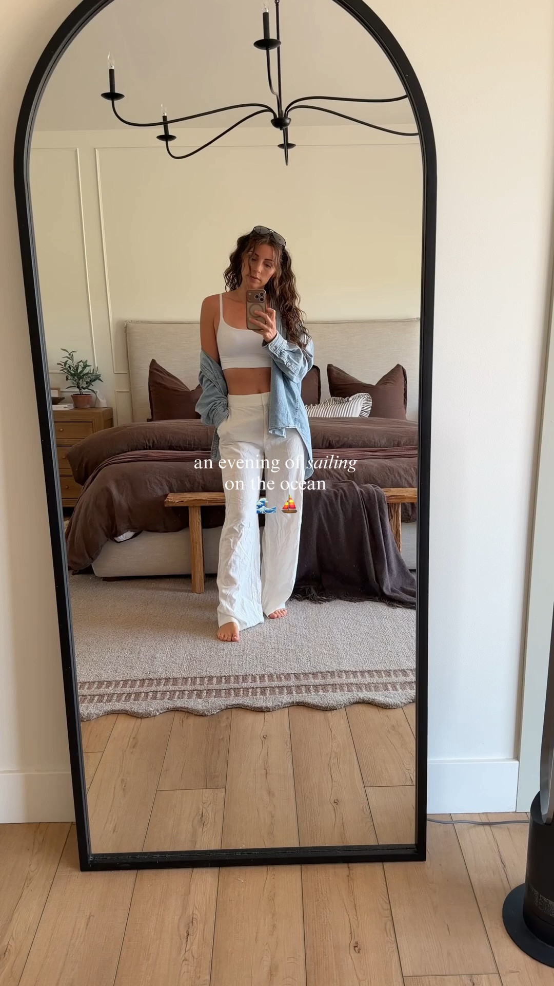 Slow on social media lately… full on enjoying summer. ☀️ But had to pop in to share this sailing fit because she deserved a spot on the feed. ⛵️🤎

I’ve been wearing this denim shirt all summer!

#LTKsale #LTKstyletip #LTKjeans