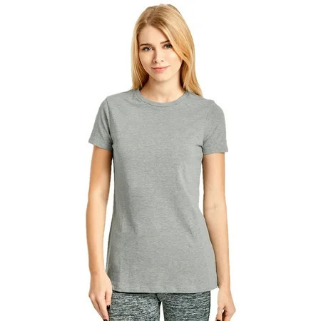 Women's Classic Fit Crew Neck T-Shirt, Heather Grey, L, 1 Piece | Walmart (US)