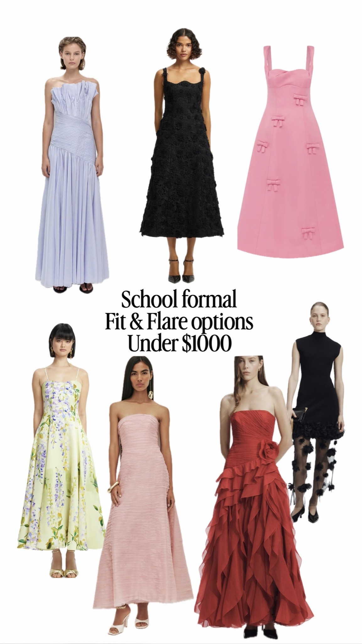 A request for a year 12 formal dress for a fit and flare style to suit her daughter. Budget $1000 
These are some of my favourites

#LTKspring #LTKpartywear #LTKdresses