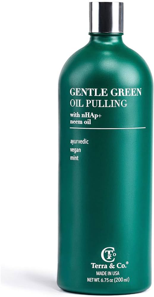 Terra & Co. Gentle Ayurveda Oil Pulling for Teeth and Gums - Vegan Natural Mouthwash No Alcohol o... | Amazon (US)