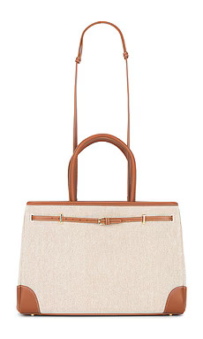 VERAFIED 33 Canvas Book Tote Bag in Brown from Revolve.com | Revolve Clothing (Global)