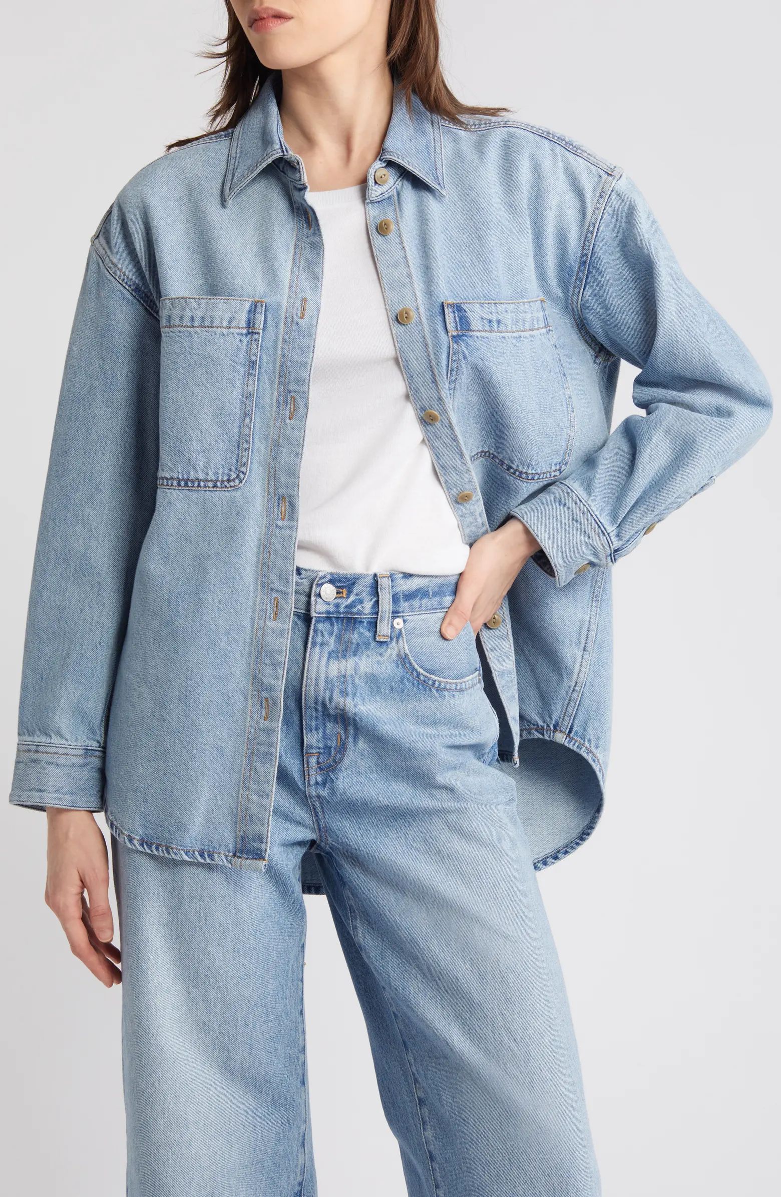 Madewell Oversize Denim Button-Up Shirt | Nordstrom | Nordstrom