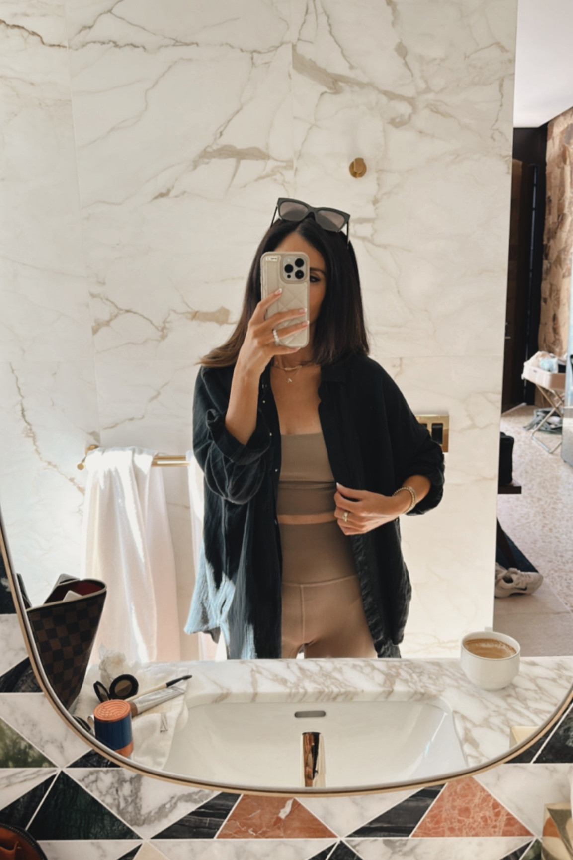 I’m just shy of 5-7” wearing the size small top and small sports bra and shorts. 
Matching set, athleisure, StylinByAylin 

#LTKunder100 #LTKSeasonal #LTKstyletip