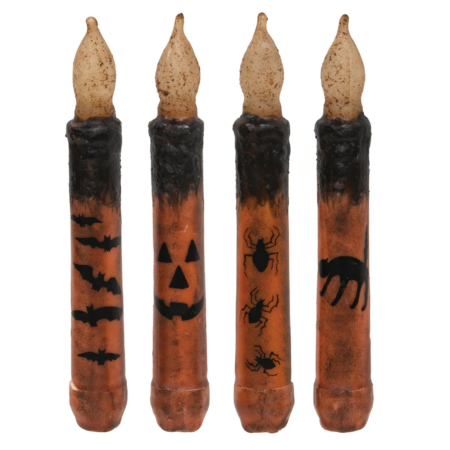 4/Set Grungy Spooky Timer Tapers | Wayfair North America
