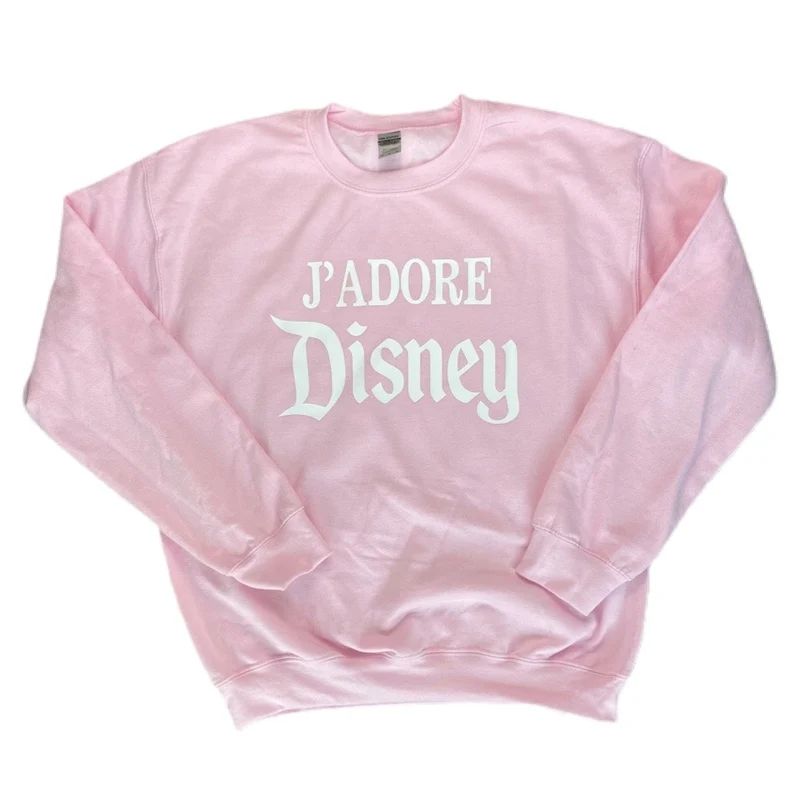 Jadore Disney Crewneck Sweatshirt Disneyland Disneyworld Paris Disney Vacation | Etsy (US)