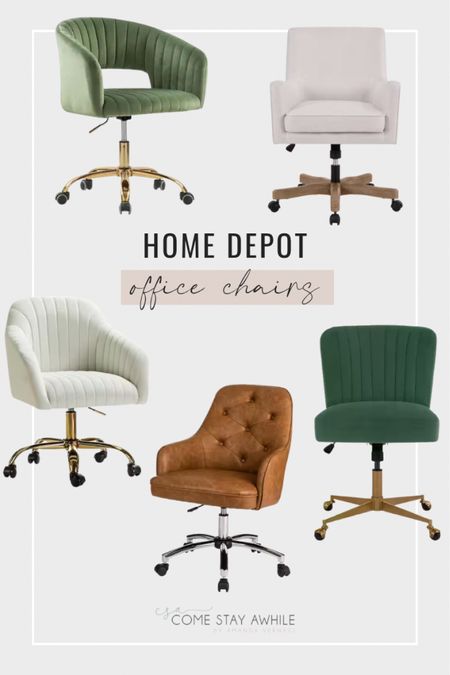I found the cutest office chairs at The Home Depot! All at amazing price points and free shipping on orders over $45! #TheHomeDepot #KickstartSummer #HomeDepotPartner 

#LTKhome #LTKFind