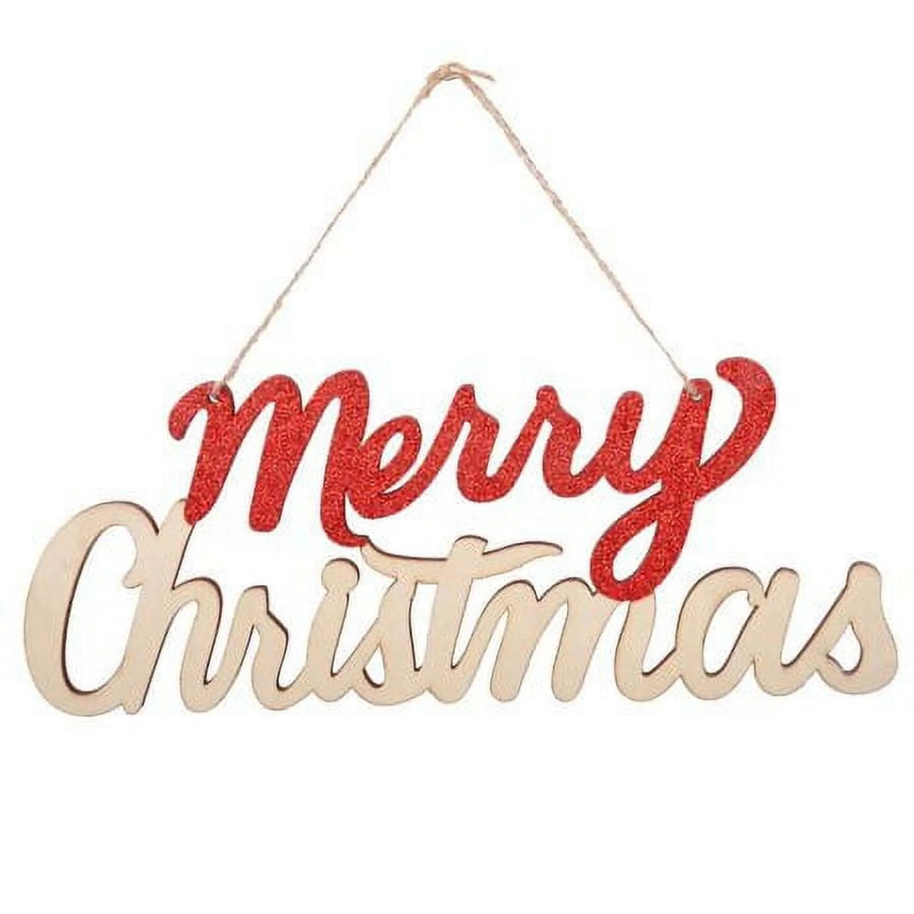 Merry Christmas Sign Wall Wooden Hanging Door Decoration for Holiday Indoor Outdoor Porch Christm... | Walmart (US)